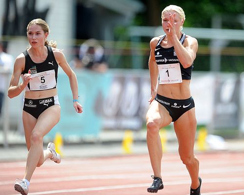 Wetzlar: Schnelles 100-Meter-Finale der Frauen, Lisa Mayer "back on track - starker Speerwurf