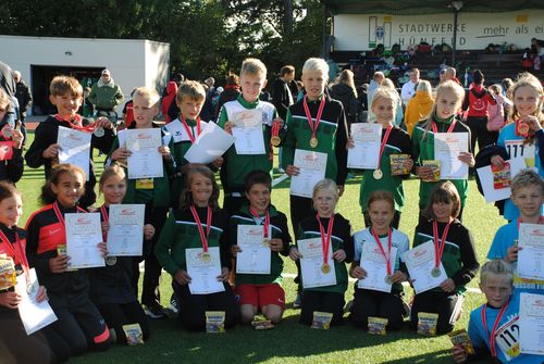 Hessenfinale „Kinderleichtathletik-Teamwettbewerb U12“- über 150 Kinder trotzen dem Regen erfolgreich