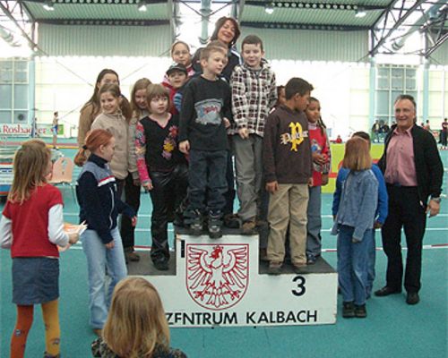 Laufabzeichenwettbewerb der Schulen  <br>Siegerehrung am 23.01.2005 in Kalbach