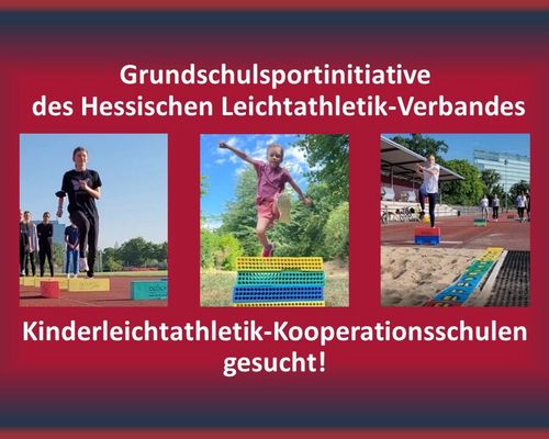 Neue Grundschulsportinitiative des HLV: "Kinderleichtathletik-Kooperationsschulen gesucht!" 