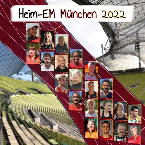 Alle hessischen Teilnehmerinnen und Teilnehmer bei der Heim-EM in München