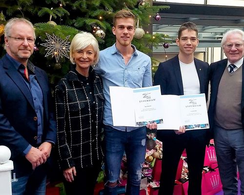 Marc Reuther: Sporthilfe Hessen überreicht Stipendium-Urkunde