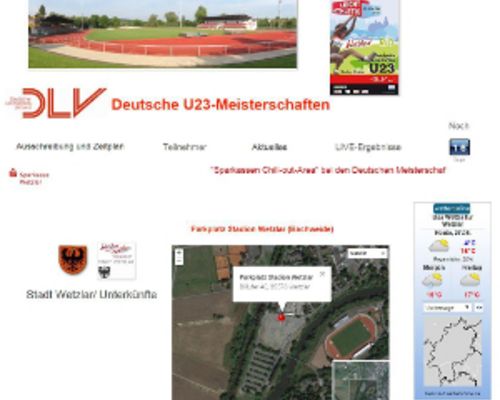 Im Netz: Die U23-DM auf einen Blick