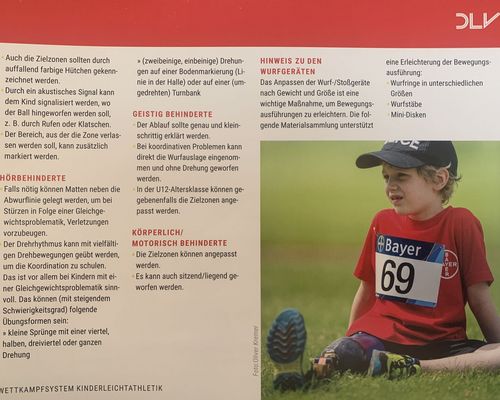 Für kurze Zeit kostenlos: Wettkampfbroschüre Kinderleichtathletik ergänzt durch inklusive Tipps