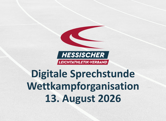 Digitale Sprechstunde zur Wettkampforganisation
