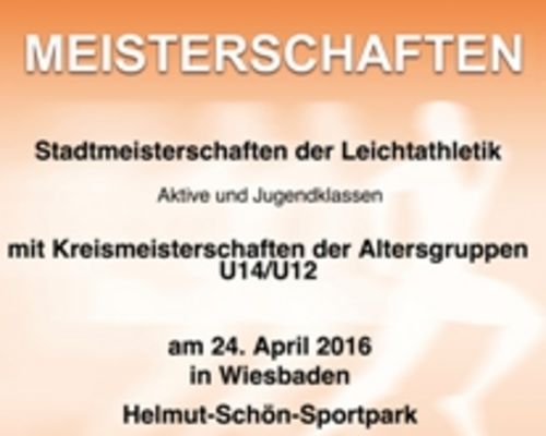 Premiere in der Landeshauptstadt: 1. Wiesbadener Stadtmeisterschaft am 24. April 2016