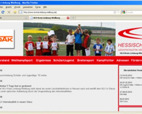 Webseite des HLV-Kreises Limburg-Weilburg nun auch im neuen Layout