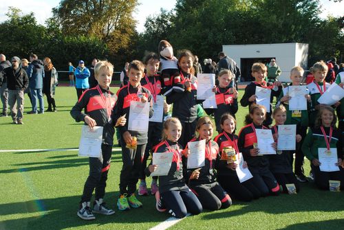 Hessenfinale „Kinderleichtathletik-Teamwettbewerb U12“- über 150 Kinder trotzen dem Regen erfolgreich