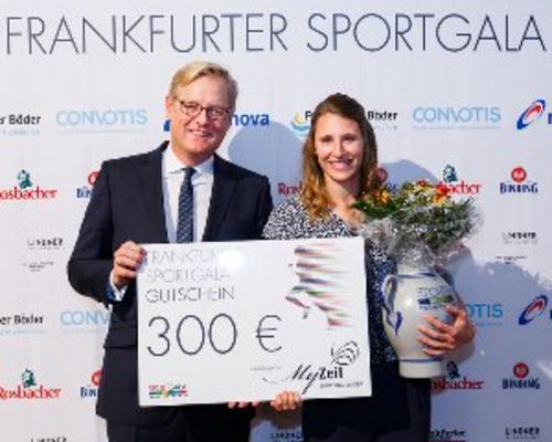Carolin Schäfer, Jürgen Sammert und Elena Kelety triumphieren bei der Frankfurter Sportgala 