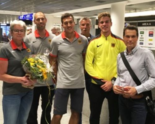Teilnehmer an der U23-EM in Frankfurt empfangen