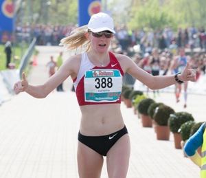 Katharina Heinig Zweite der Halbmarathon-DM