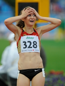 Sara Gambetta zur Nachwuchs-Leichtathletin  <br>2010 gewählt - Gesa Krause auf Rang sechs
