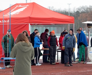 Weite Würfe bei klirrender Kälte
